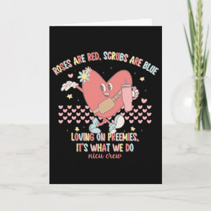 Carte Nicu Valentine Roses Sont Rouges Infirmière Nicu V