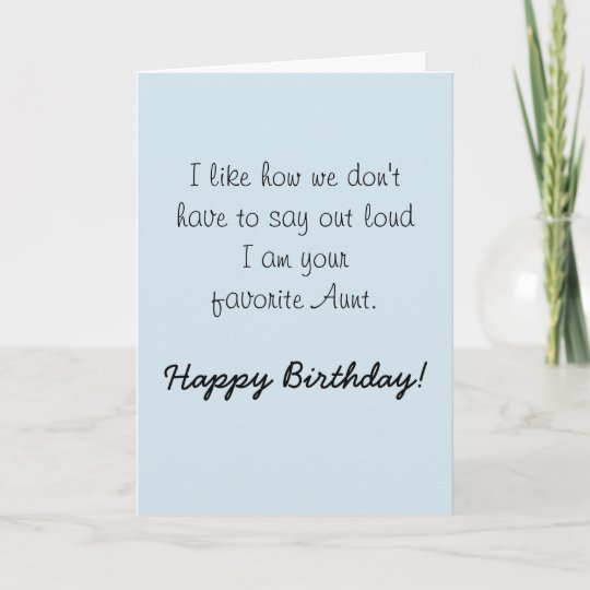 Carte Niece De Joyeux Anniversaire De Tante Humor Funny Zazzle Fr