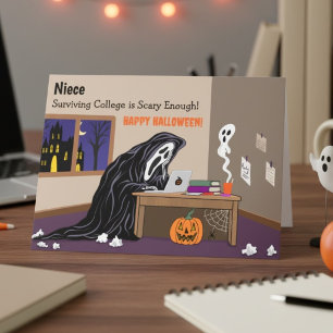 Carte Nièce Faucheuse Loin à l'Université Halloween