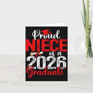 Carte Nièce fière d'un étudiant diplômé de la promotion