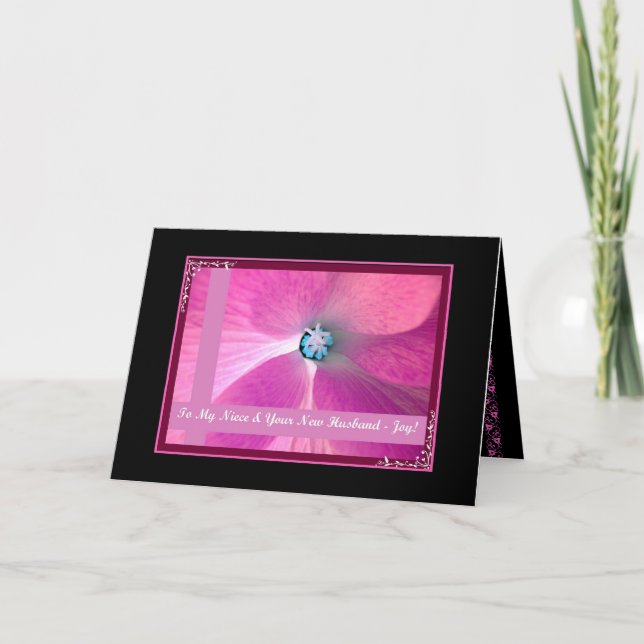 Carte Niece & Mari - Félicitations Mariages (Devant)