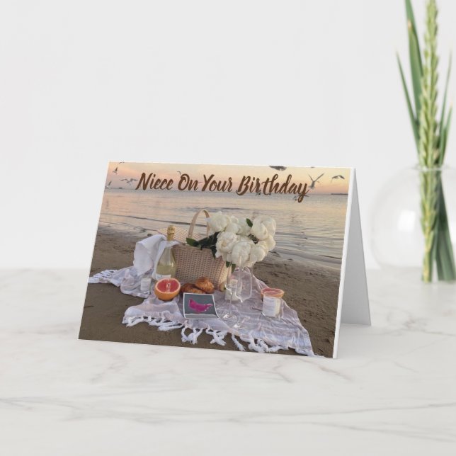 CARTE **NIECE** ON YOUR BIRTHDAY CARD (Devant)