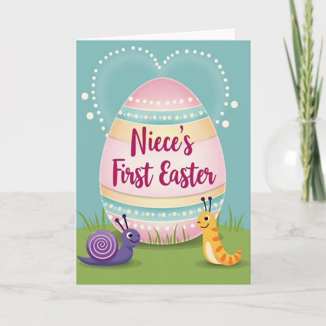 Carte Nieces First Easter Celebration Card (Devant)