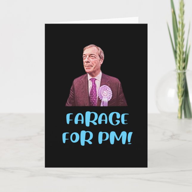 Carte Nigel Farage For PM - Brexit (Devant)
