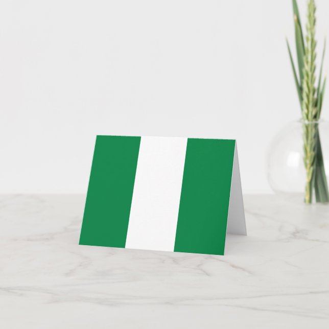 Carte Nigeria Drapeau (Devant)