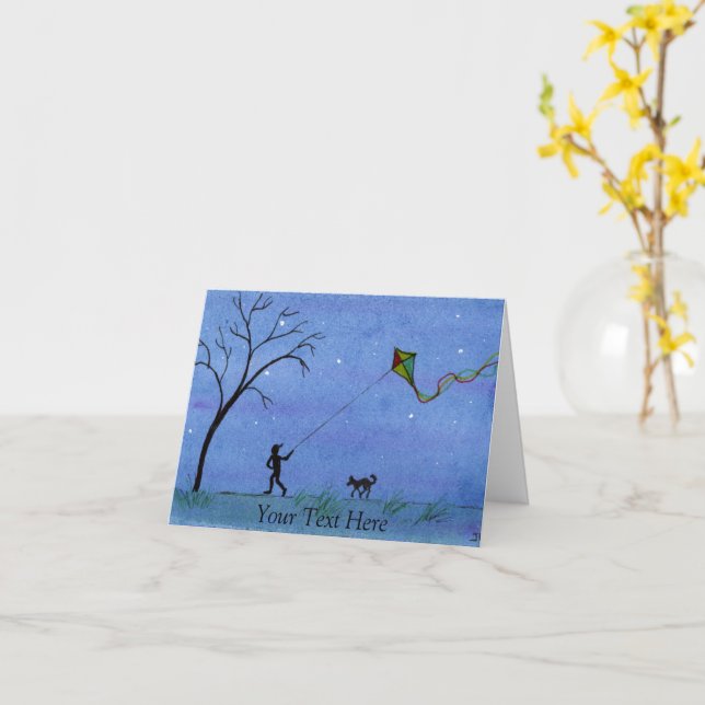 Carte Night Kite (Fleur jaune)