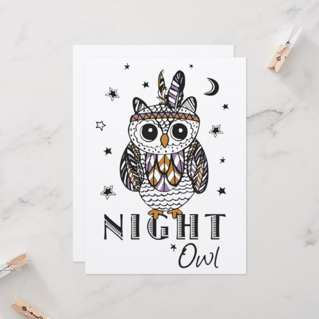 Carte Night Owl (Devant/Arrière en situation)