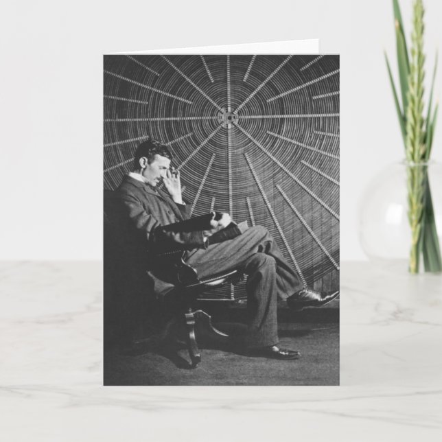 Carte Nikola Tesla, 1896 (Devant)