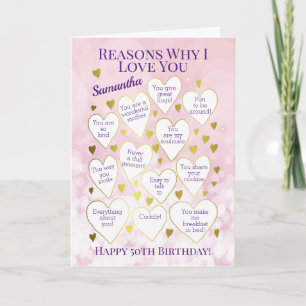 Carte N'Importe Quel Âge Anniversaire Raisons Pourquoi J