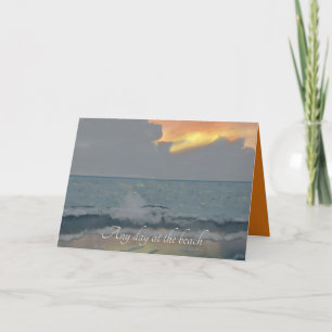 Carte N'importe quel jour à la plage tempête nuages à l'