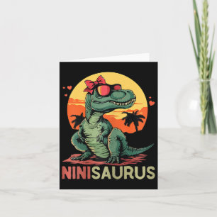 Carte Ninisaurus Dino Dinosaure Nini-saurus T-rex Mère