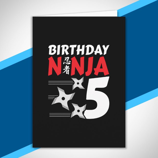 Carte Ninja Birthday Party (Créateur téléchargé)
