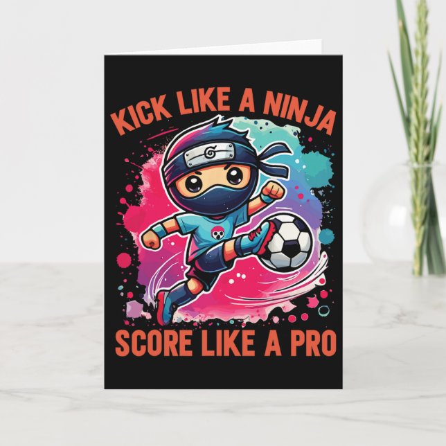 Carte Ninja de footballeur Frappe comme un ninja Marque  (Devant)