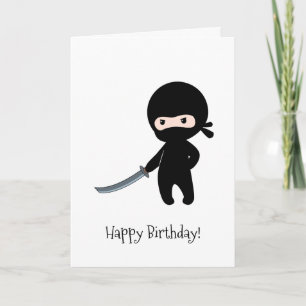 Carte Ninja minuscule en colère