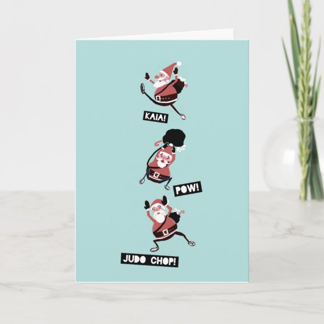 Carte Ninja Père Noël Noël Kickass (Devant)