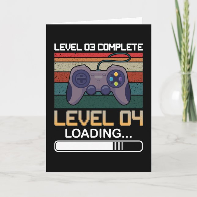 Carte Niveau 03 Niveau complet 04 | Jeu vidéo d'annivers (Devant)