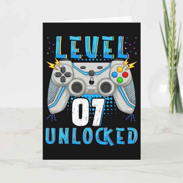 Carte Niveau 07 Déverrouillé Jeu vidéo 7e anniversaire G (Devant)