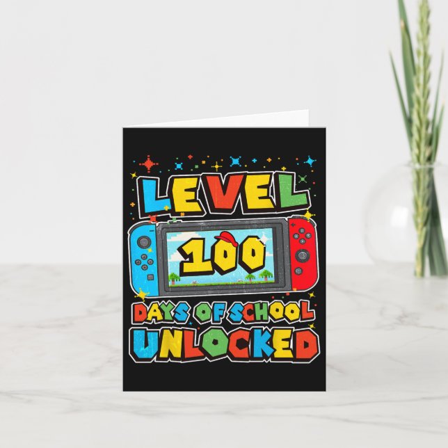 Carte Niveau 100 Jours De L'École Complet Jeu Vidéo Game (Devant)