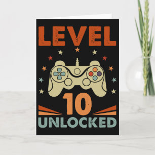 Carte Niveau 10 Jeu vidéo déverrouillé 10e anniversaire
