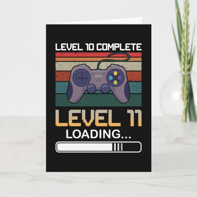 Carte Niveau 10 Niveau complet 11 | Jeu vidéo d'annivers (Devant)