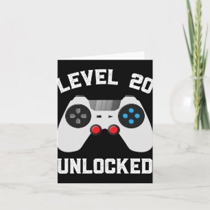 Carte Niveau 20 Déverrouillé Funny 20e anniversaire de M