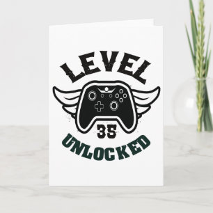 Carte Niveau 35 Débloqué 35 Anniversaire Gaming 35 Anniv
