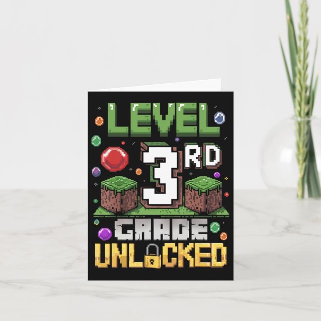 Carte Niveau 3e année Déverrouillé Jeu vidéo Premier jou (Devant)