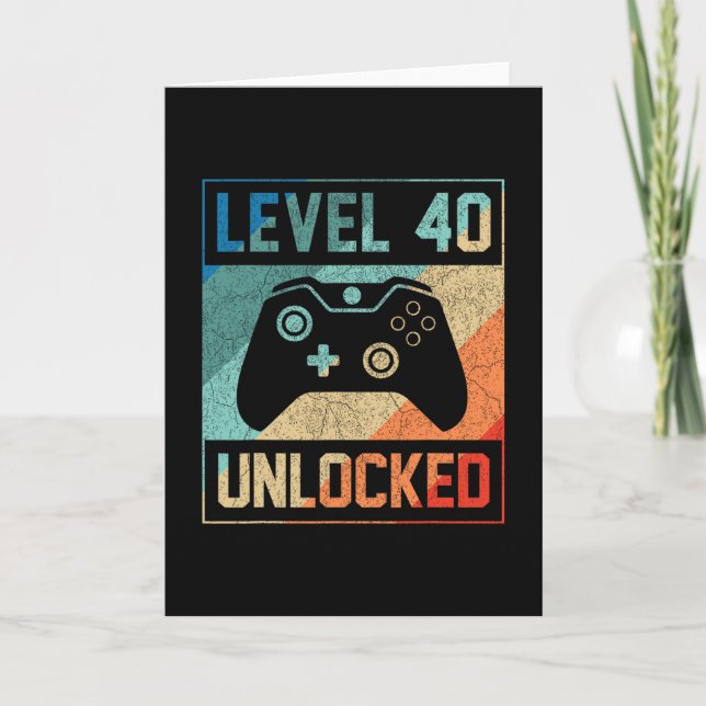 Carte Niveau 40 Débloqué 40e vidéaste 40e anniversaire M (Devant)