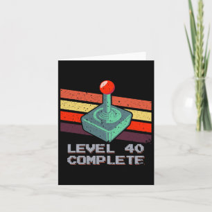 Carte Niveau 40 Jeux vidéo de 40e anniversaire 1