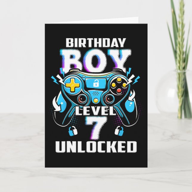 Carte Niveau 7 Jeu vidéo déverrouillé 7e Jeu d'anniversa (Devant)