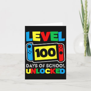 Carte Niveau De Contrôleur De Jeu 100 Jours D'École Term