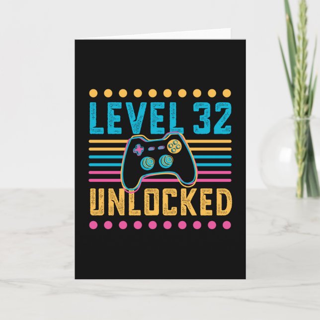 Carte Niveau de jeu 33 Déverrouillé 33e anniversaire Gam (Devant)