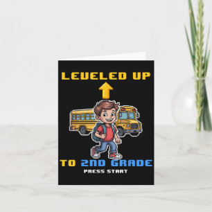 Carte Niveau supérieur 2e année de retour à l'école amus