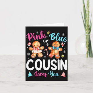 Carte Nk ou cousin bleu t'aime révélation de genre Noël