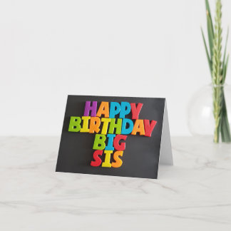 Carte No : 183 HAPPY BANTHDAY BIG SIS card de TFDG