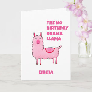 Carte No Birthday Drama Llama