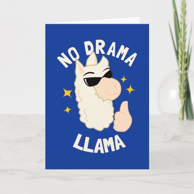 Carte No Drama Llama (Devant)