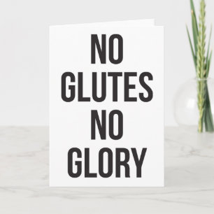 Carte No Glutes No Glory, Women's Workout Inspirational