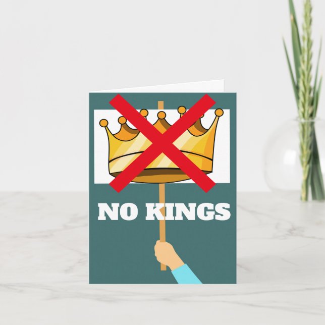 Carte No Kings Greeting Card (Devant)
