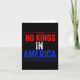 Carte No Kings In America Flag Protest Save Democracy 12
