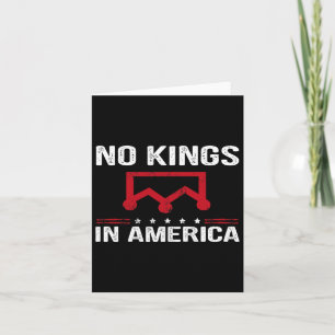 Carte No Kings In America Flag Protest Save Democracy Si