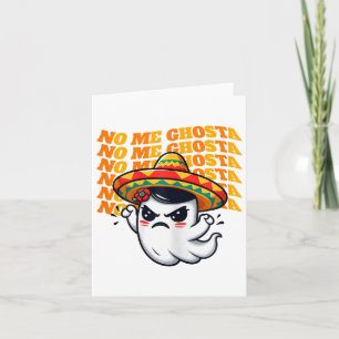Carte No Me Ghosta Funny Mexicaine Halloween Fantôme Fem