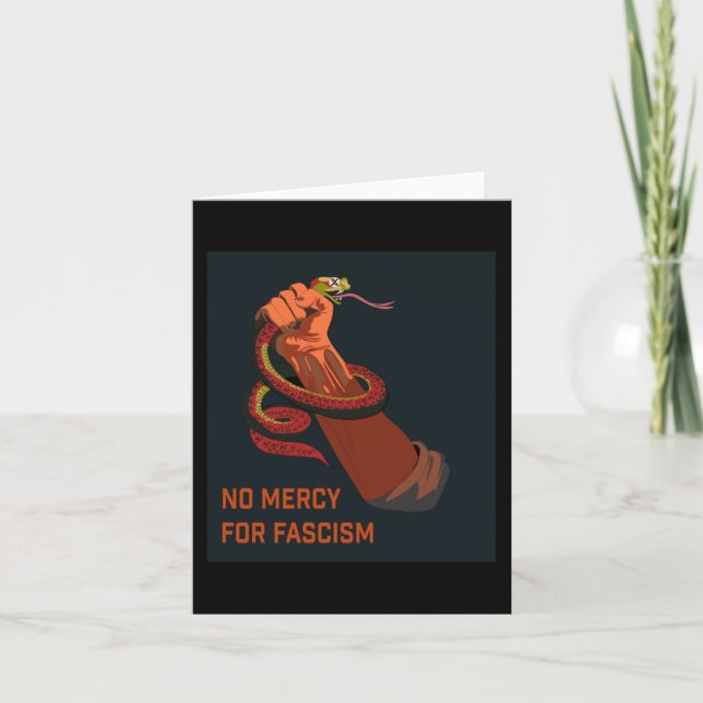 Carte No Mercy For Fascism 2025 Edition (Devant)