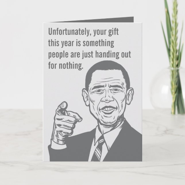 Carte Nobel d'Obama (Devant)