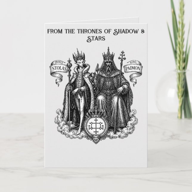 Carte Noblesse Goétique Prince Stolas et Roi Paimon (Devant)