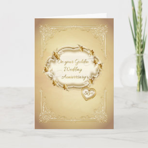 Carte Noces d'or, 50 ans