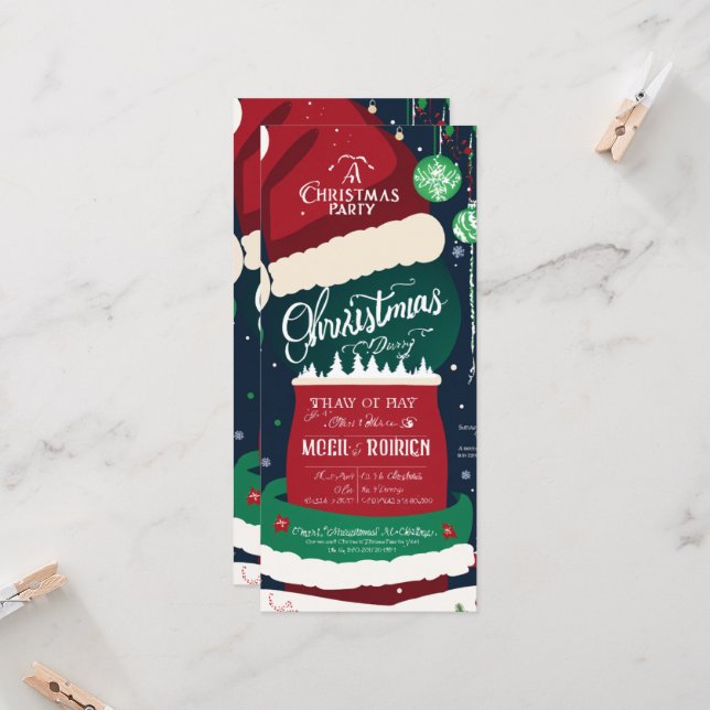 Carte Noël (Devant/Arrière en situation)