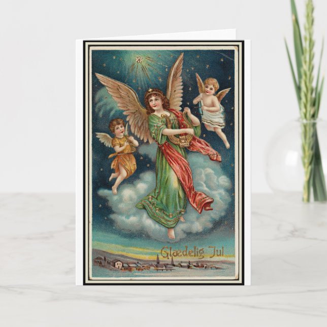 Carte Noël 1913 Norvège (Devant)