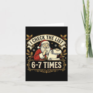 Carte Noël 67 Six Sept Mème Santa 67 Je Vérifie La Liste