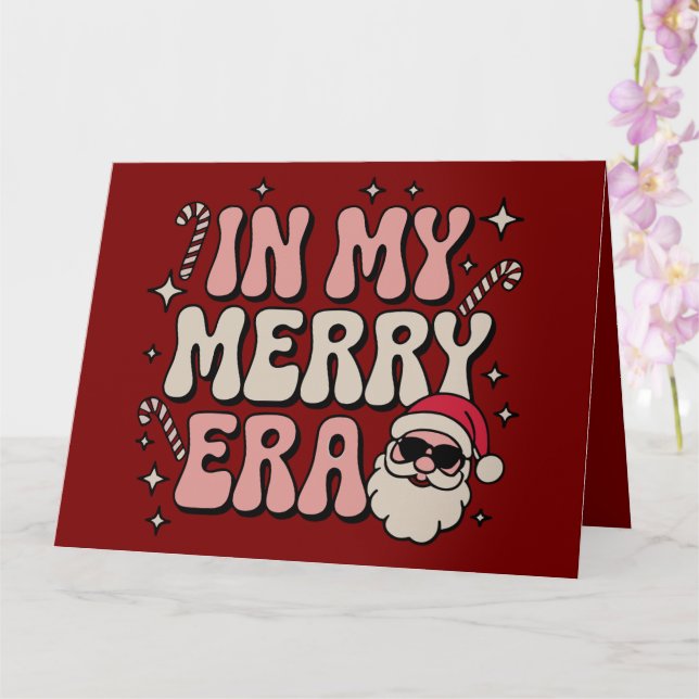 Carte Noël à mon ère joyeuse et mignonne période de Noël (Orchidée)